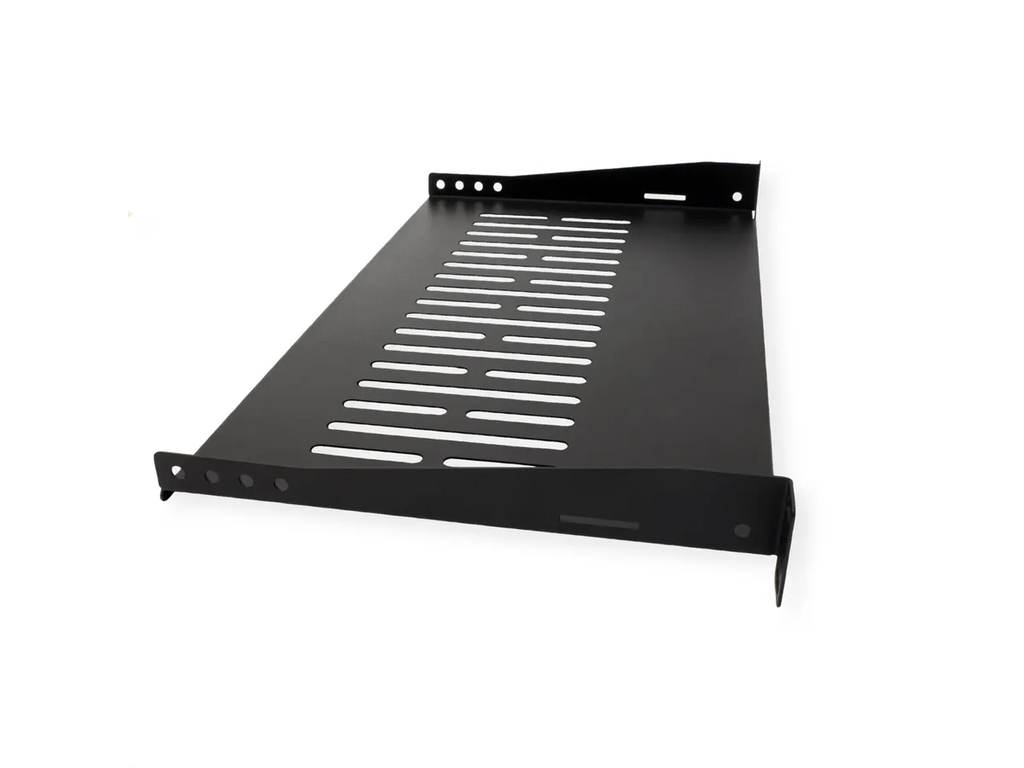 Roline 19" Etagère fixe , 250 mm, max. 10 kg, 1U, zwart