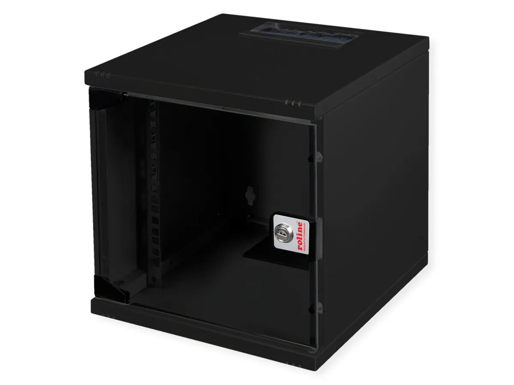 ROLINE 10" Coffret muurschildering ROLINE 10 pouces 6 HE, 312x300 LxP zwart