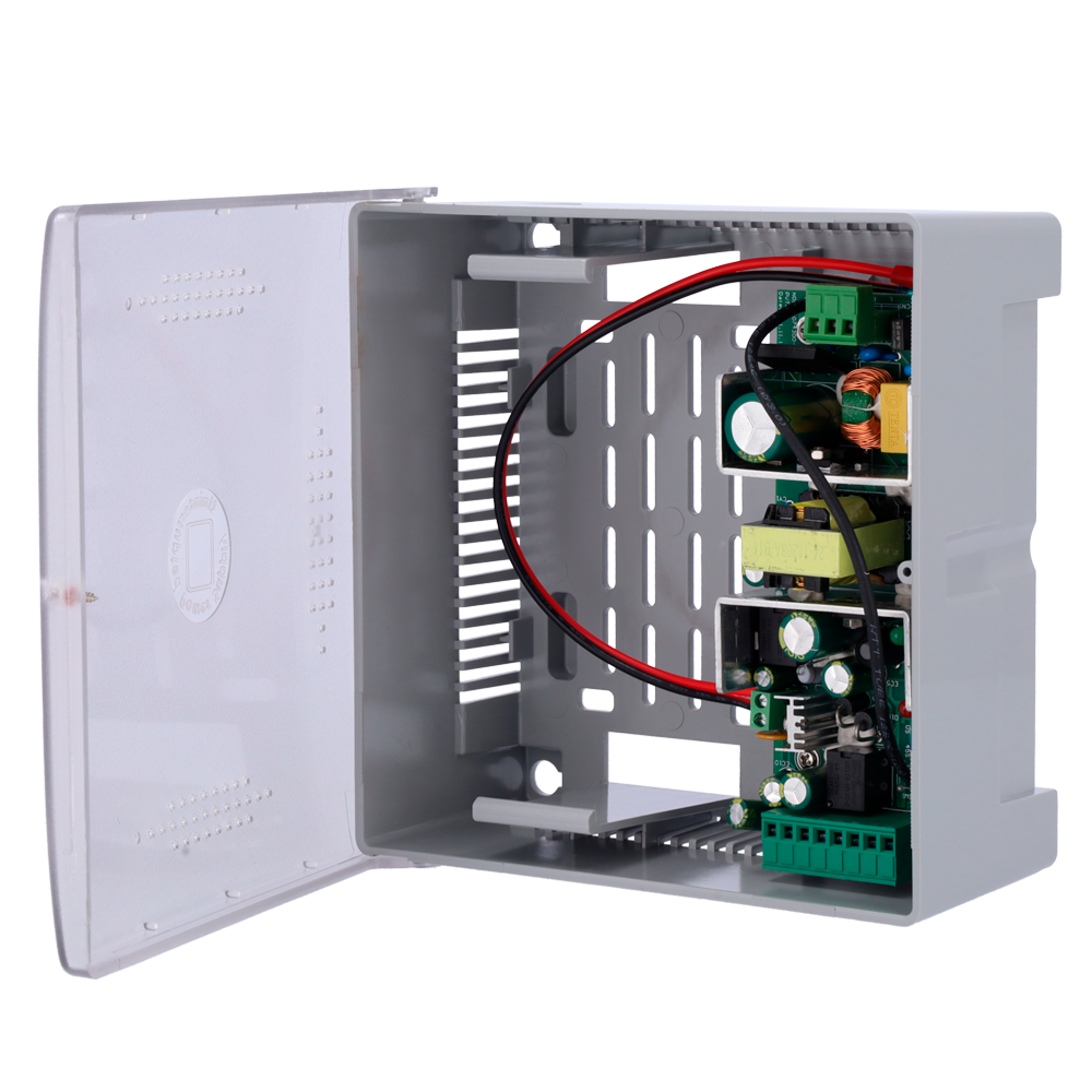 Voeding AC-12DC5A-BAT7AH-P voor acceleratiecontrole Sortie DC configureerbaar NO/NC 12,5-13,8 V / 5 A Boîtier plastique