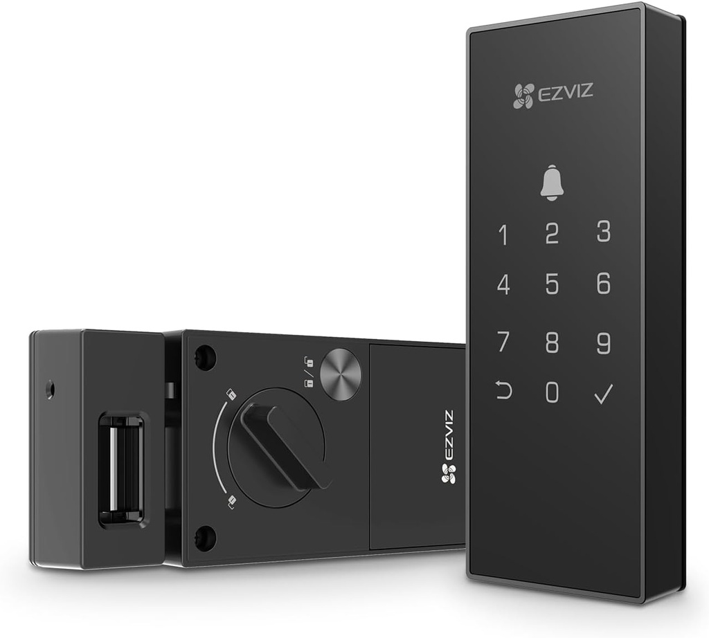 EZVIZ ‎CS-DL03(WP) Intelligente poort met Bluetooth- en Wi-Fi-integraties - Montage op oppervlak - Jusqu'à 50 codes