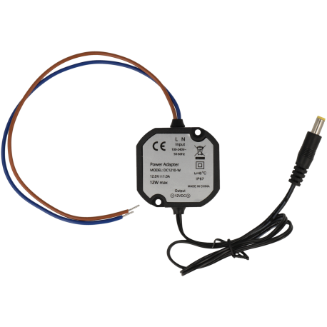 [DC1202-mini] Mini alimentation DC1202 12 V / 2 A 61 x 59 x 30 mm stabilisée IP67