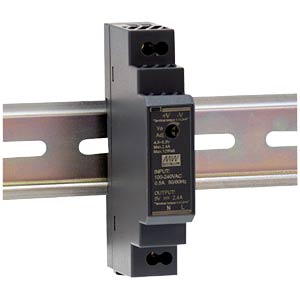 MW HDR-15-12 Voedingsblok met découpage, montage DIN, 15 W, 12 V / 1,25A