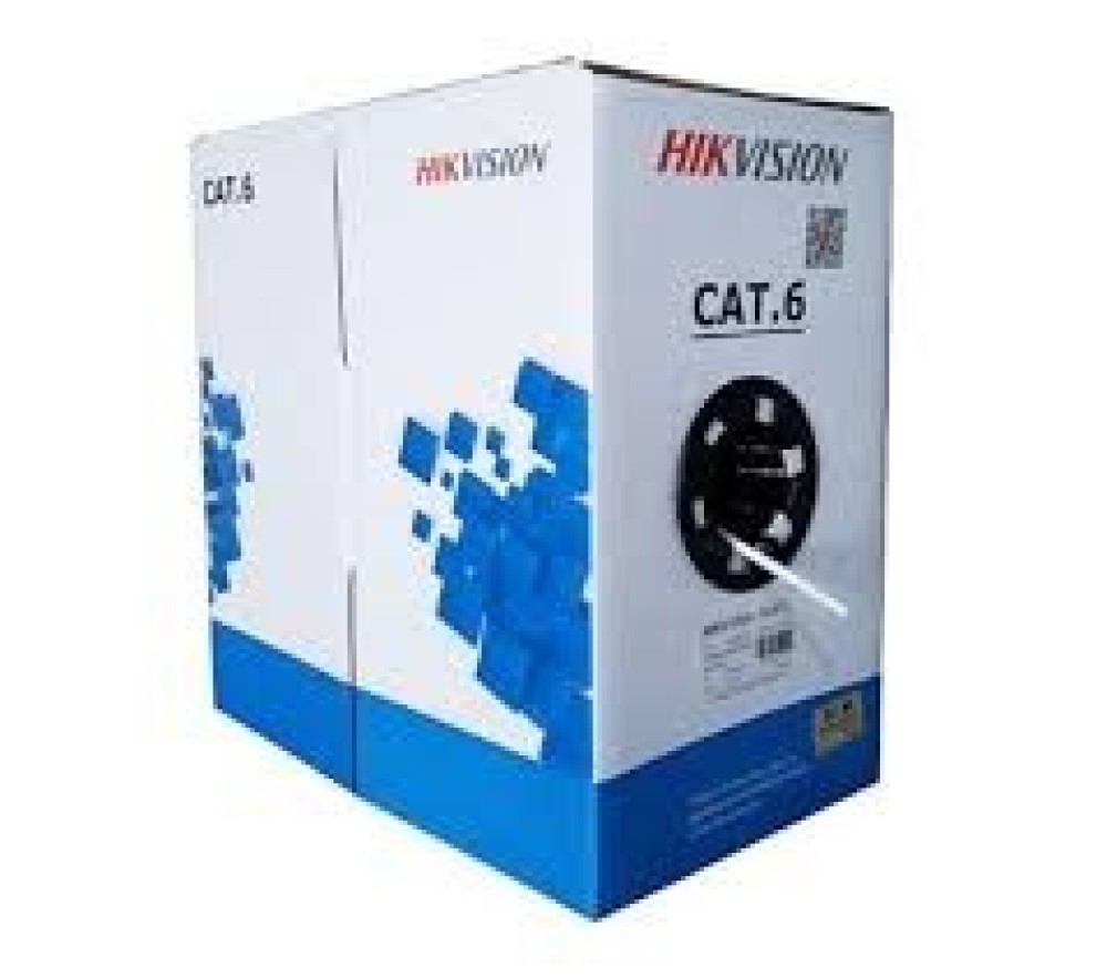 Kabelaansluiting UTP CAT6 Hikvision DS-1LN6-UE-W 305 m (cuivre massief, 0,53 mm, CM)