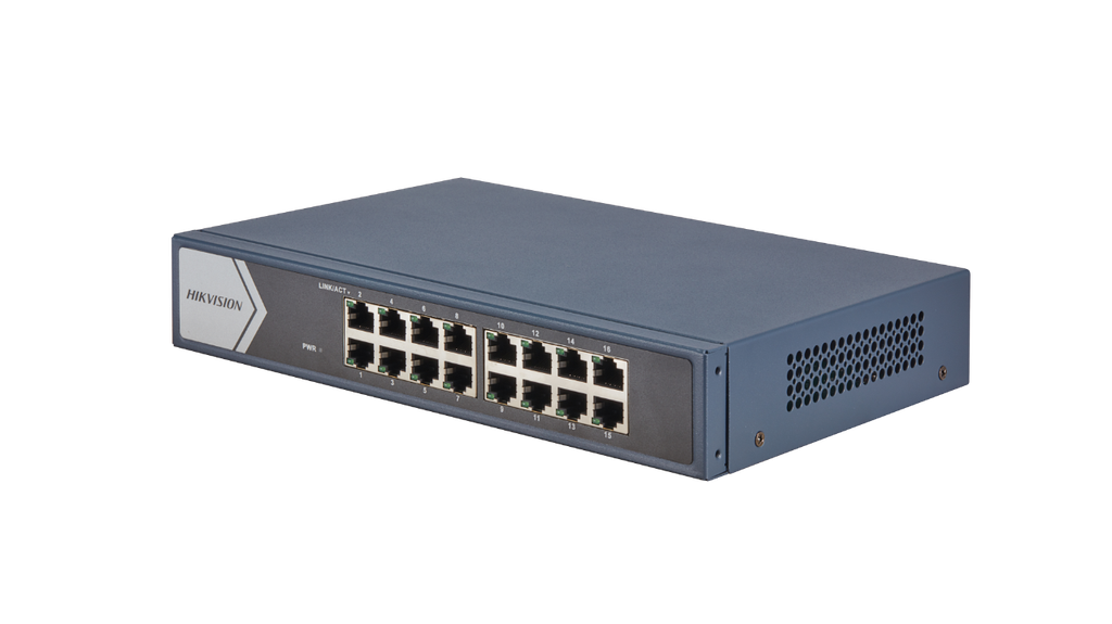 [DS-3E0516-E(B)] Commutateur Gigabit non-gere Hikvision DS-3E0516-E(B) 16 poorten
