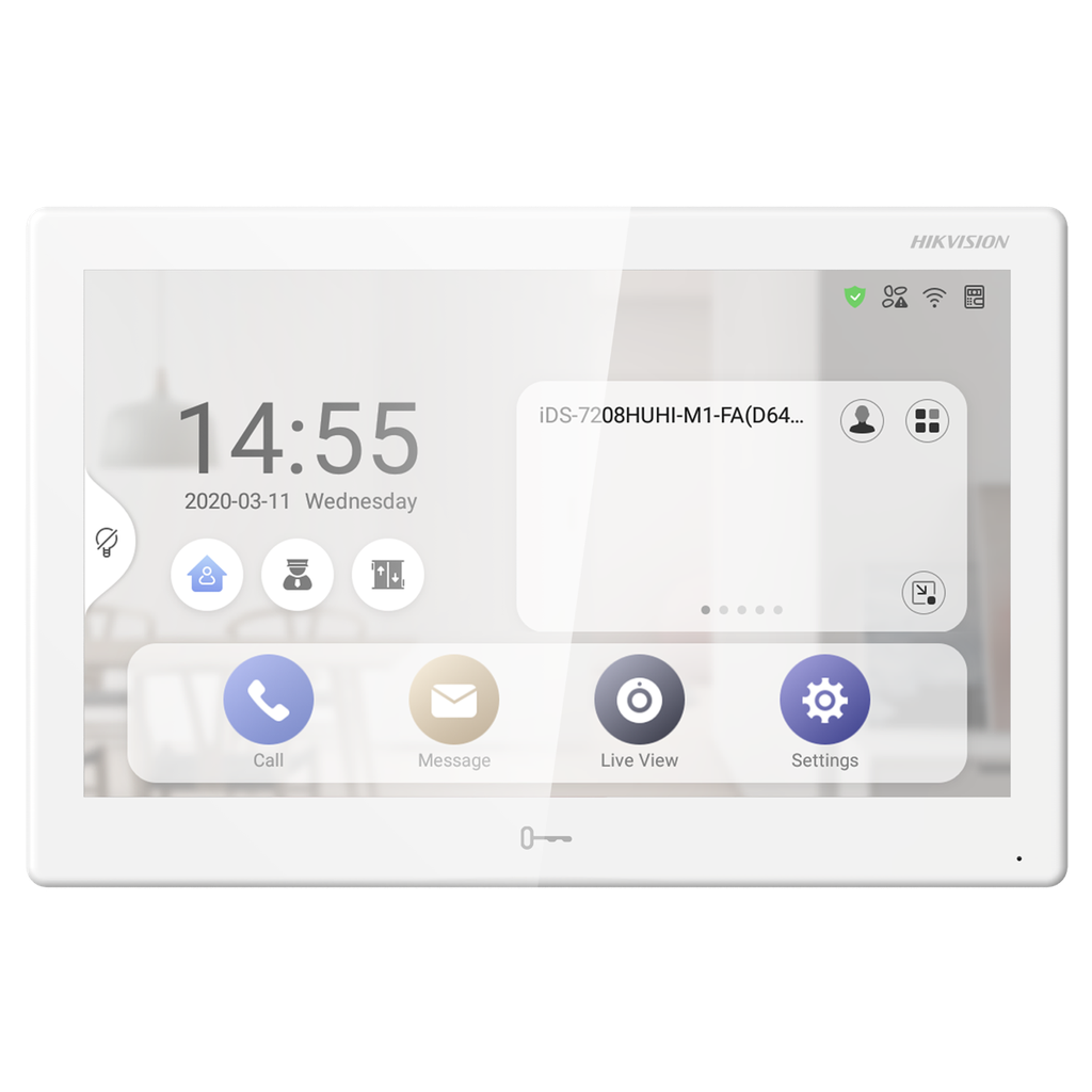 Video-intercomtablet Android HIKVISION DS-KH9510-WTE1(B) - Zwart tactiel LCD-scherm 10 pouces PoE-standaard