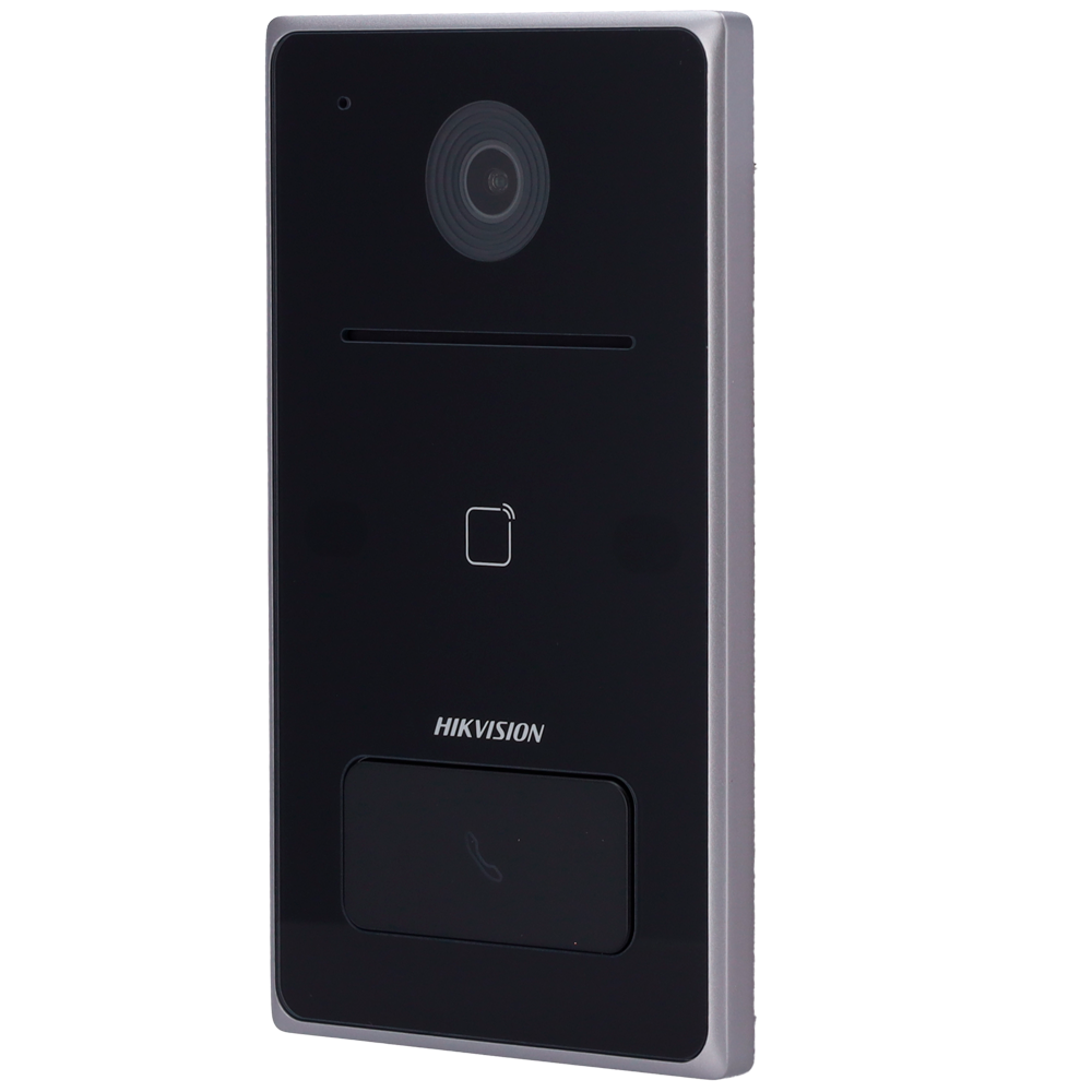 [DS-KV6133-WME1] Hikvision DS-KV6133-WME1 Station de porte de villa 1 x bouton - PoE/ 12 VDC, carte Mifare WIFI - 1 relais - appelez directement Hikconnect
