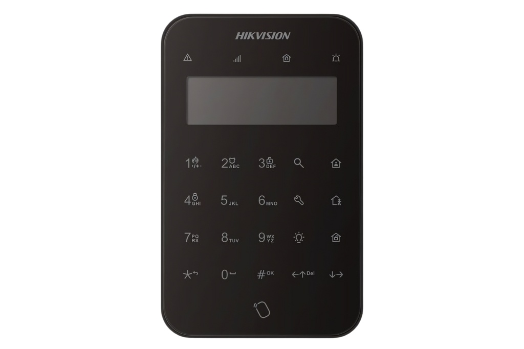 [DS-PK1-LT-WE-BK] Clavier LED zonder Hikvision DS-PK1-LT-WE zwart voor AX PRO