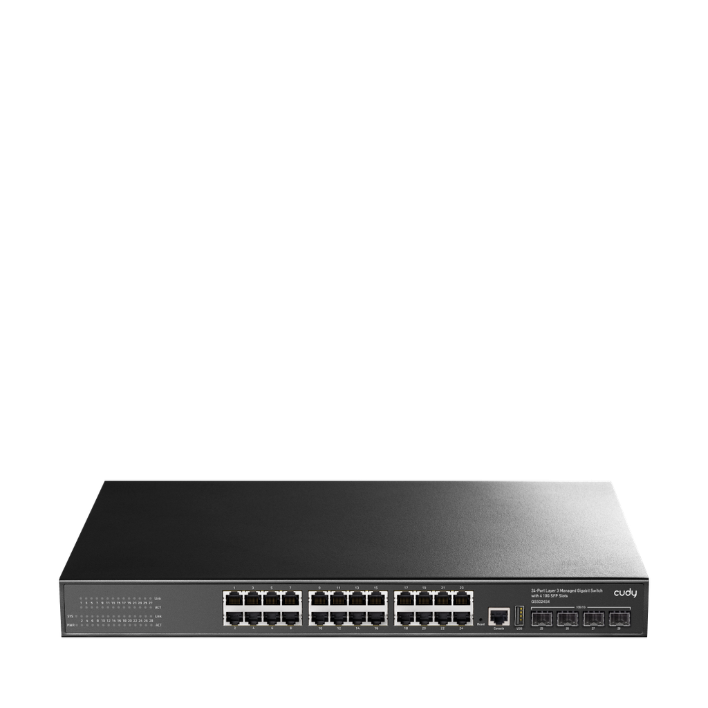 Cudy GS5024S4 Switch Gigabit administrable L3 à 24 ports avec 4 emplacements SFP 10G