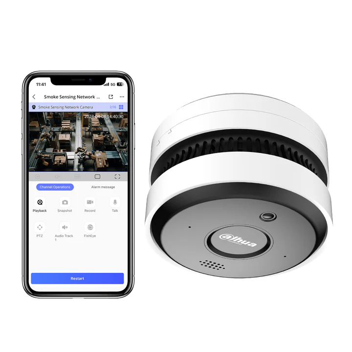Dahua HY-SAV849HA-E Camera IP/POE voor detectie van rook en vuur 5MP IR AI-vuur