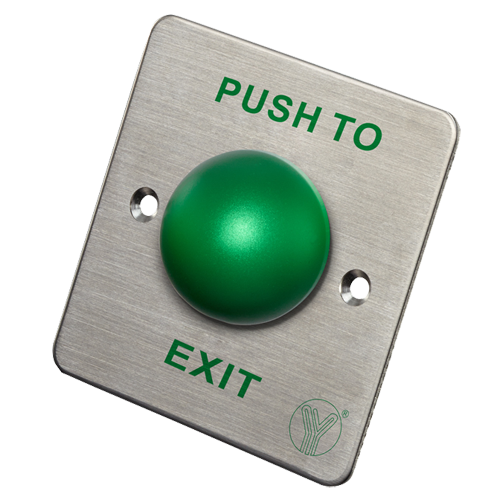 [PBK-818B] PBK-818B Bouton de déverrouillage de porte hemisphérique Dubbele functie: NO/NC/COM Montage ingegoten of op het oppervlak met MBB-811C-M