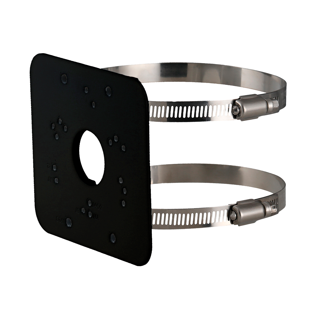 DAHUA PFA152-E-B( Black) - Support de mât pour dôme motorisé - Aluminium - 114 mm (H) x 125,6 (L) x 20 (P) - 270 g - Longueur réglable - Plage de diamètres 80 à 150 mm