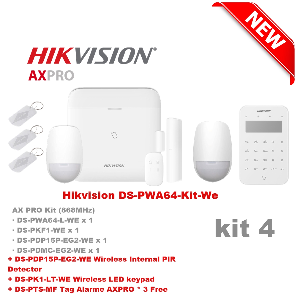 [PWA64-KIT04] Alarmkit zonder Hikvision DS-PWA64-Kit-WE 4
