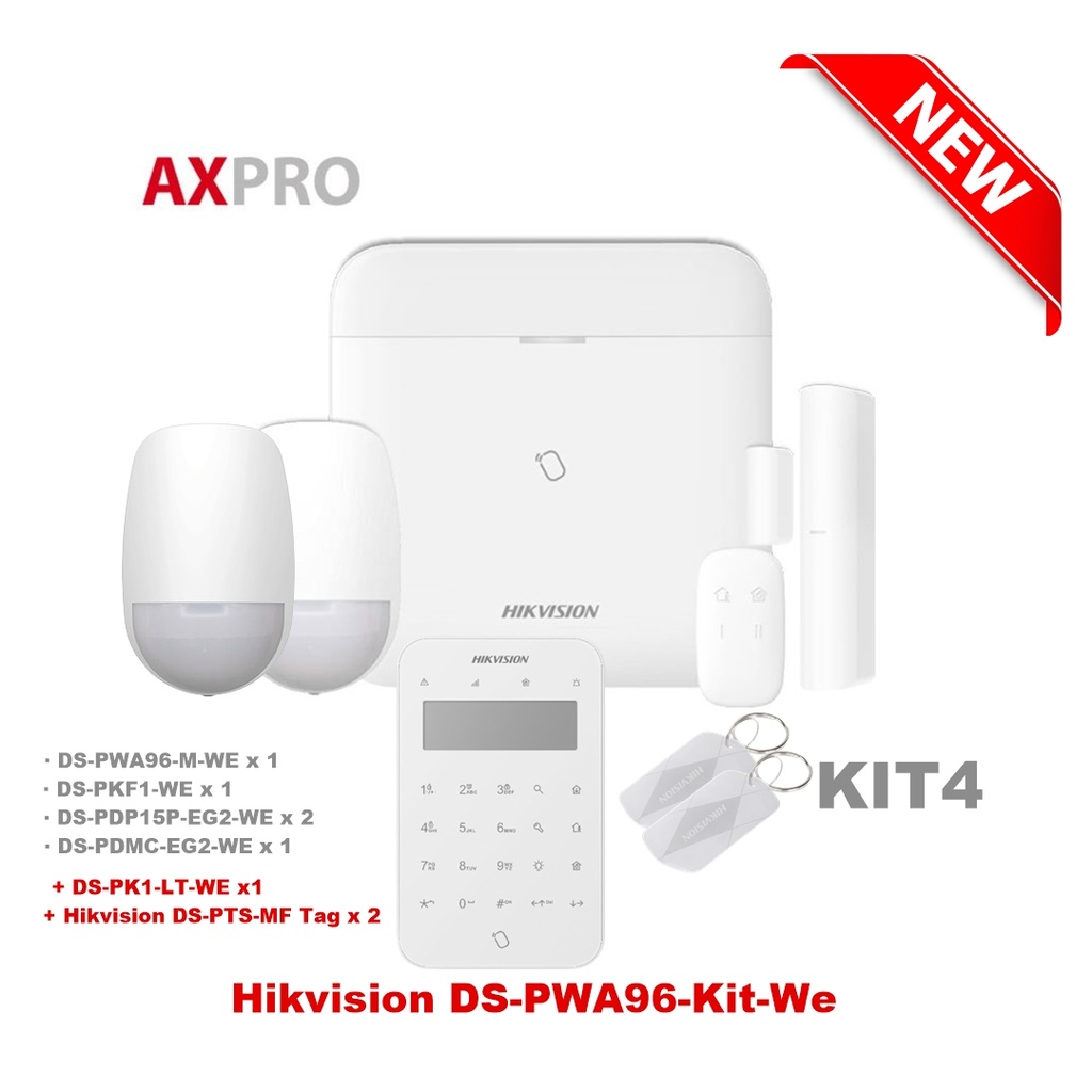 [PWA96-KIT04] Alarmkit zonder Hikvision DS-PWA96-Kit-WE 4