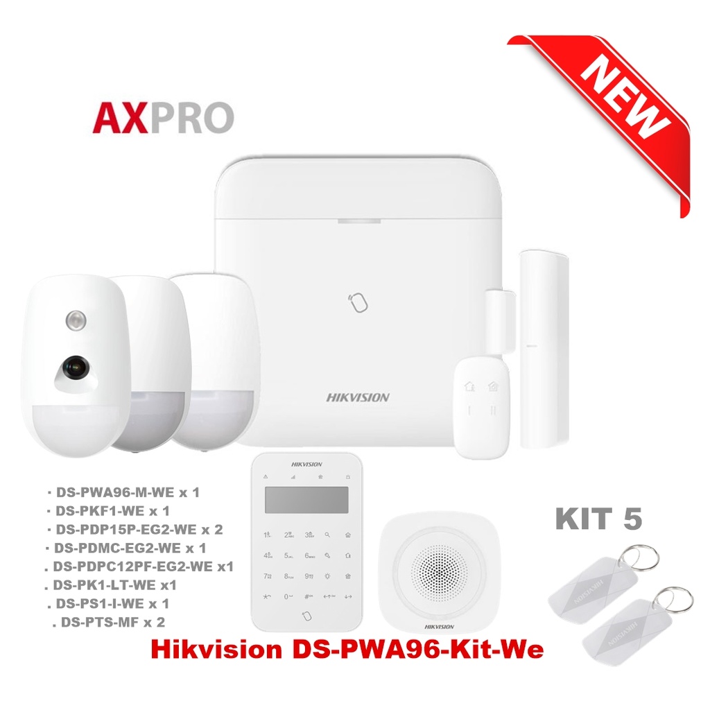 [PWA96-KIT05] Alarmkit zonder Hikvision DS-PWA96-Kit-WE 5