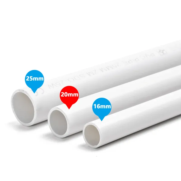 [TTH16] Ø 16 - 3m STIJVE PVC-BUIS, LICHTGRIEK, Min. 10 stuks