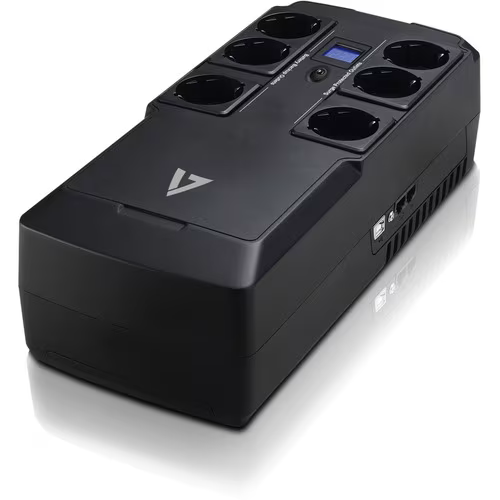 [UPS1DT750-1E] V7 UPS1DT750-1E Onduleur de secours - 750 VA/450 W - Montage en rack 2U - Opladen in 8 uur - Autonomie in 30 seconden - Toegang 230 V CA - Sortie 240 V CA - 6 prijzen secteur CA - Onde sinusoïdale simulée - USB - Écran LCD